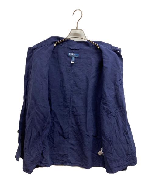 POLO RALPH LAUREN（ポロ・ラルフローレン）POLO RALPH LAUREN (ポロ・ラルフローレン) リネンカバーオール ネイビー サイズ:Mの古着・服飾アイテム