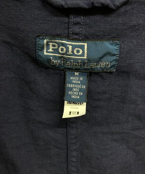 POLO RALPH LAUREN（ポロ・ラルフローレン）POLO RALPH LAUREN (ポロ・ラルフローレン) リネンカバーオール ネイビー サイズ:Mの古着・服飾アイテム