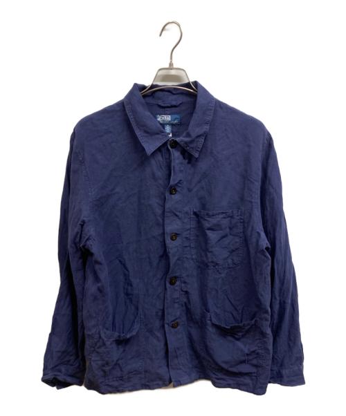 POLO RALPH LAUREN（ポロ・ラルフローレン）POLO RALPH LAUREN (ポロ・ラルフローレン) リネンカバーオール ネイビー サイズ:Mの古着・服飾アイテム
