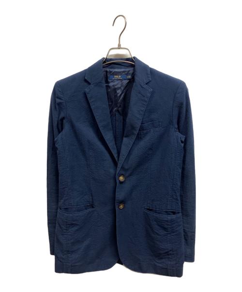 POLO RALPH LAUREN（ポロ・ラルフローレン）POLO RALPH LAUREN (ポロ・ラルフローレン) シアサッカージャケット ネイビーの古着・服飾アイテム