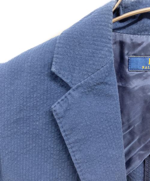 POLO RALPH LAUREN（ポロ・ラルフローレン）POLO RALPH LAUREN (ポロ・ラルフローレン) シアサッカージャケット ネイビーの古着・服飾アイテム
