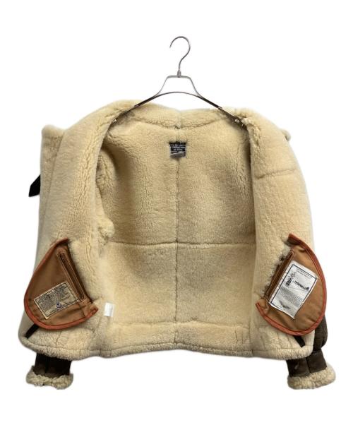 AVIREX（アヴィレックス）AVIREX (アヴィレックス) TYPE B-3ムートンフライトジャケット ブラウン サイズ:36の古着・服飾アイテム