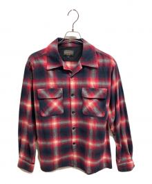 PENDLETON（ペンドルトン）の古着「コットンオンブレシャドーチェックシャツ」｜レッド×ブラック