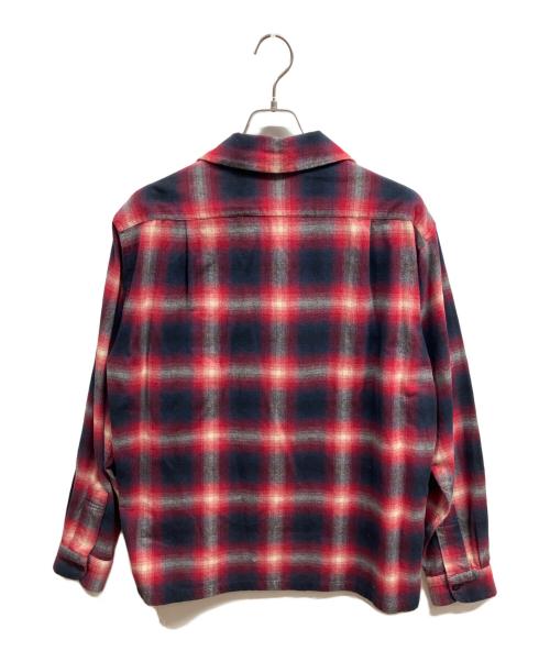 PENDLETON（ペンドルトン）PENDLETON (ペンドルトン) コットンオンブレシャドーチェックシャツ レッド×ブラック サイズ:Lの古着・服飾アイテム