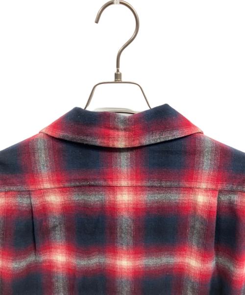 PENDLETON（ペンドルトン）PENDLETON (ペンドルトン) コットンオンブレシャドーチェックシャツ レッド×ブラック サイズ:Lの古着・服飾アイテム