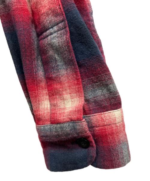PENDLETON（ペンドルトン）PENDLETON (ペンドルトン) コットンオンブレシャドーチェックシャツ レッド×ブラック サイズ:Lの古着・服飾アイテム
