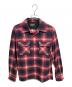 PENDLETON（ペンドルトン）の古着「コットンオンブレシャドーチェックシャツ」｜レッド×ブラック