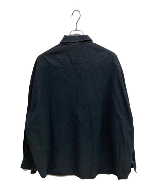 Acne studios（アクネ ストゥディオズ）Acne studios (アクネ ストゥディオズ) ロゴ オーバーサイズ シャツ/	ACNE STUDIOS ネイビー サイズ:46の古着・服飾アイテム