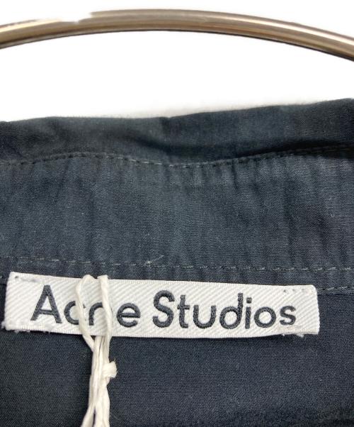 Acne studios（アクネ ストゥディオズ）Acne studios (アクネ ストゥディオズ) ロゴ オーバーサイズ シャツ/	ACNE STUDIOS ネイビー サイズ:46の古着・服飾アイテム