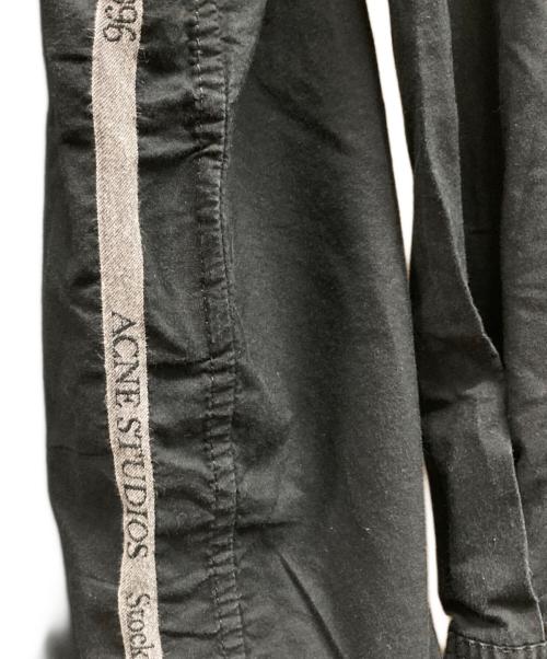 Acne studios（アクネ ストゥディオズ）Acne studios (アクネ ストゥディオズ) ロゴ オーバーサイズ シャツ/	ACNE STUDIOS ネイビー サイズ:46の古着・服飾アイテム