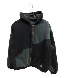 Dime（ダイム）の古着「Panel Denim Hooded Bomber」｜ブラック