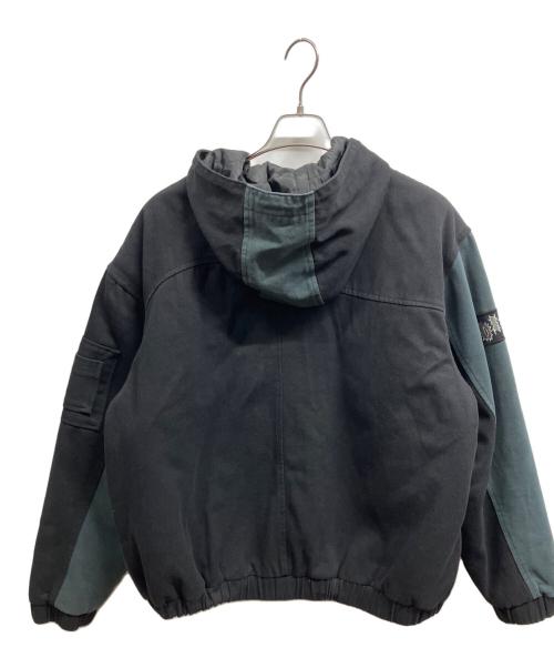 Dime（ダイム）Dime (ダイム) Panel Denim Hooded Bomber ブラック サイズ:Lの古着・服飾アイテム