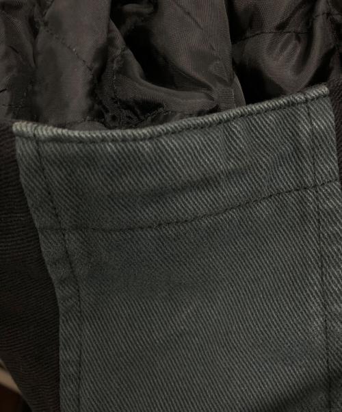 Dime（ダイム）Dime (ダイム) Panel Denim Hooded Bomber ブラック サイズ:Lの古着・服飾アイテム