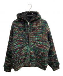 SUPREME（シュプリーム）の古着「Faux Shearling Lined Zip Up Hooded Sweater/Supreme」｜ブラック