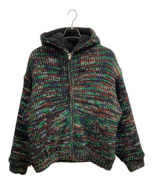 SUPREME（シュプリーム）Supreme (シュプリーム) Faux Shearling Lined Zip Up Hooded Sweater/Supreme ブラック サイズ:Lの古着・服飾アイテム