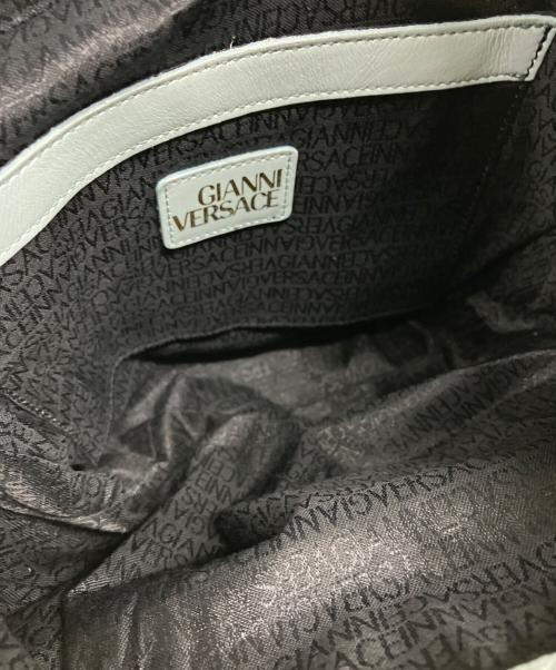 GIANNI VERSACE（ジャンニ・ヴェルサーチ）GIANNI VERSACE (ジャンニ・ヴェルサーチ) オーストリッチ リュック サンバースト/GIANNI VERSACE ブルーの古着・服飾アイテム