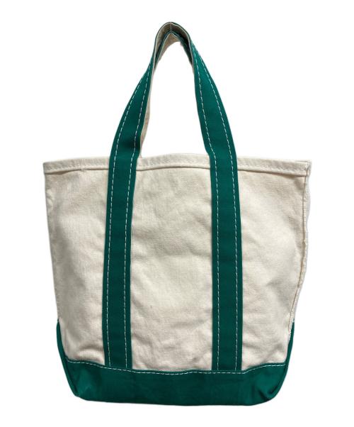 L.L.Bean（エルエルビーン）L.L.Bean (エルエルビーン) 80ｓミニトートバッグ アイボリー×グリーンの古着・服飾アイテム