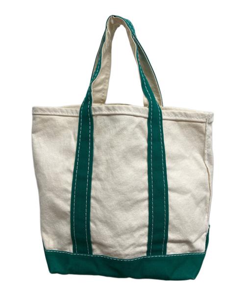 L.L.Bean（エルエルビーン）L.L.Bean (エルエルビーン) 80ｓミニトートバッグ アイボリー×グリーンの古着・服飾アイテム