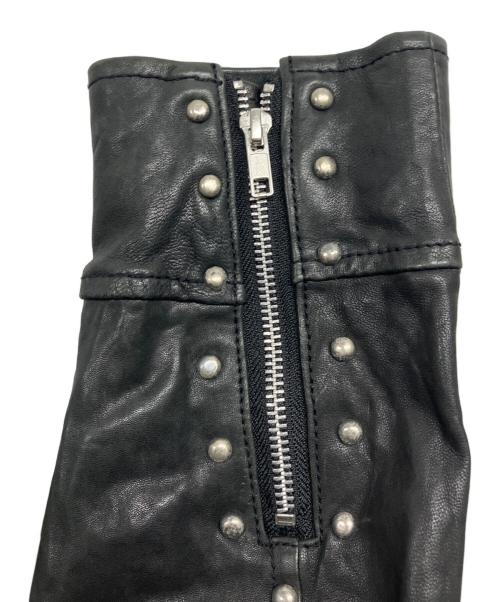 LUKER BY NEIGHBOR HOOD（ルーカーバイネイバーフッド）LUKER BY NEIGHBOR HOOD (ルーカーバイネイバーフッド) シングルラムレザーライダースジャケット ブラック サイズ:Mの古着・服飾アイテム