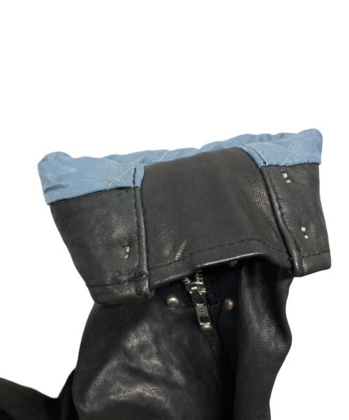LUKER BY NEIGHBOR HOOD（ルーカーバイネイバーフッド）LUKER BY NEIGHBOR HOOD (ルーカーバイネイバーフッド) シングルラムレザーライダースジャケット ブラック サイズ:Mの古着・服飾アイテム