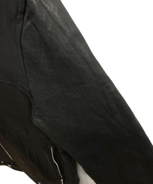 LUKER BY NEIGHBOR HOOD（ルーカーバイネイバーフッド）LUKER BY NEIGHBOR HOOD (ルーカーバイネイバーフッド) シングルラムレザーライダースジャケット ブラック サイズ:Mの古着・服飾アイテム