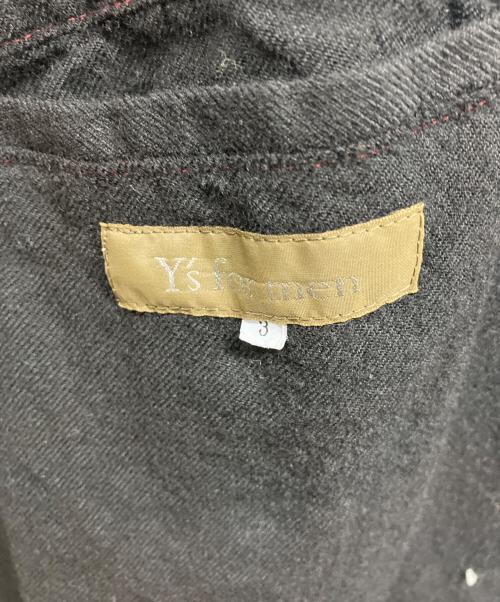 Y's for men（ワイズフォーメン）Y's for men (ワイズフォーメン) ステッチジップコート ブラック サイズ:3の古着・服飾アイテム
