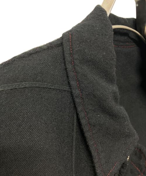 Y's for men（ワイズフォーメン）Y's for men (ワイズフォーメン) ステッチジップコート ブラック サイズ:3の古着・服飾アイテム
