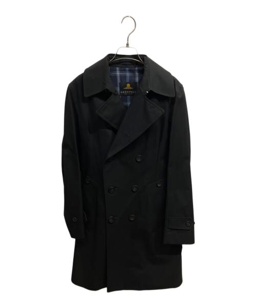 GRENFELL（グレンフェル）GRENFELL (グレンフェル) 裏チェックトレンチコート ブラック サイズ:38の古着・服飾アイテム