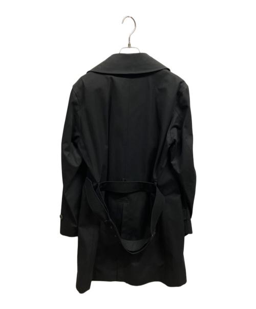 GRENFELL（グレンフェル）GRENFELL (グレンフェル) 裏チェックトレンチコート ブラック サイズ:38の古着・服飾アイテム