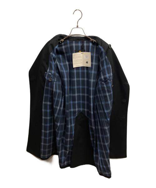 GRENFELL（グレンフェル）GRENFELL (グレンフェル) 裏チェックトレンチコート ブラック サイズ:38の古着・服飾アイテム