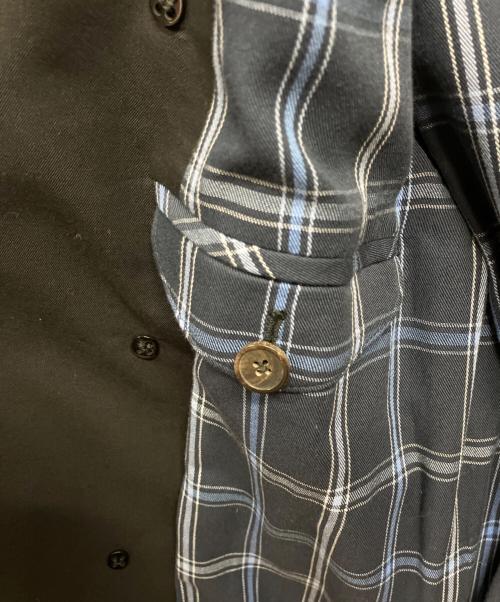 GRENFELL（グレンフェル）GRENFELL (グレンフェル) 裏チェックトレンチコート ブラック サイズ:38の古着・服飾アイテム