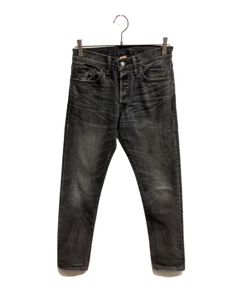 RRL（ダブルアールエル）RRL (ダブルアールエル) ウォッシュ加工 ストレートデニムパンツ ブラック サイズ: W28×L30の古着・服飾アイテム
