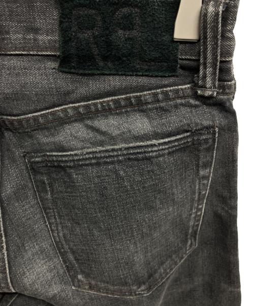 RRL（ダブルアールエル）RRL (ダブルアールエル) ウォッシュ加工 ストレートデニムパンツ ブラック サイズ: W28×L30の古着・服飾アイテム