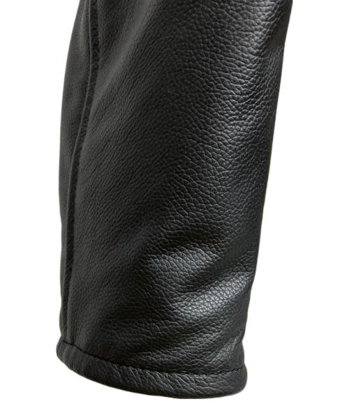 KADOYA（カドヤ）KADOYA (カドヤ) シングルレザーライダースジャケット ブラック サイズ:Mの古着・服飾アイテム