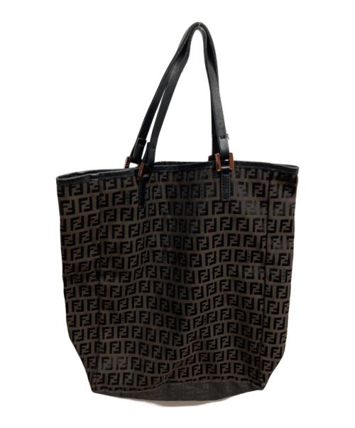 FENDI（フェンディ）FENDI (フェンディ) トートバッグ ブラウン・ブラックの古着・服飾アイテム