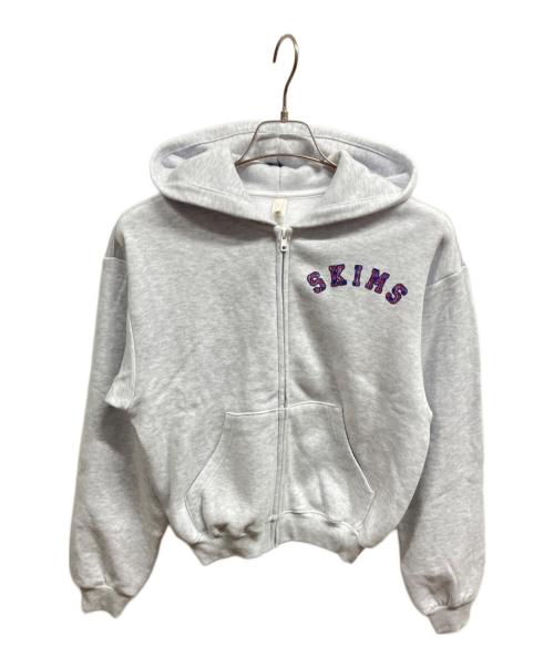 SKIMS（スキムス）SKIMS (スキムス) zip up hoodie グレー サイズ:XXSの古着・服飾アイテム