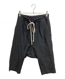 RICK OWENS（リックオウエンス）の古着「PODS SHORTS」｜ブラック