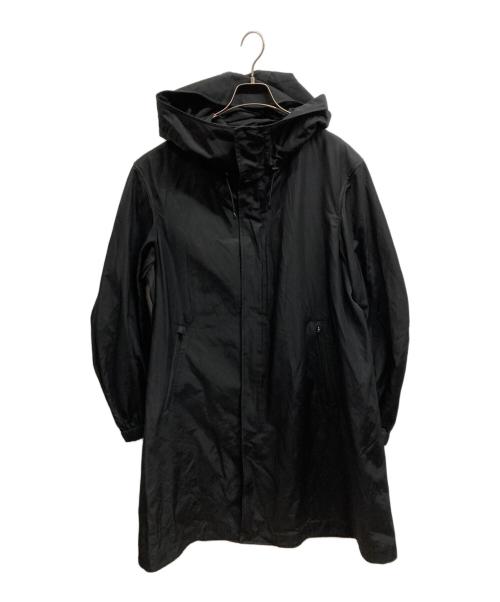 Y-3（ワイスリー）Y-3 (ワイスリー) オーバーサイズ ツイルフーデッドコート/	Y-3 ブラック サイズ:Mの古着・服飾アイテム