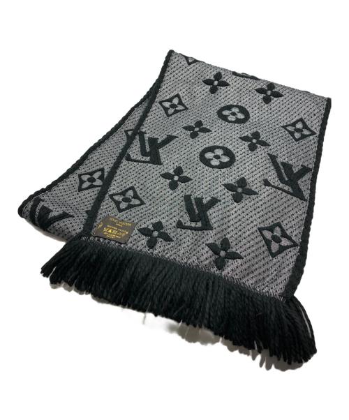LOUIS VUITTON（ルイ ヴィトン）LOUIS VUITTON (ルイ ヴィトン) エシャルプ・ロゴマニア/	LOUIS VUITTON ブラック・グレーの古着・服飾アイテム