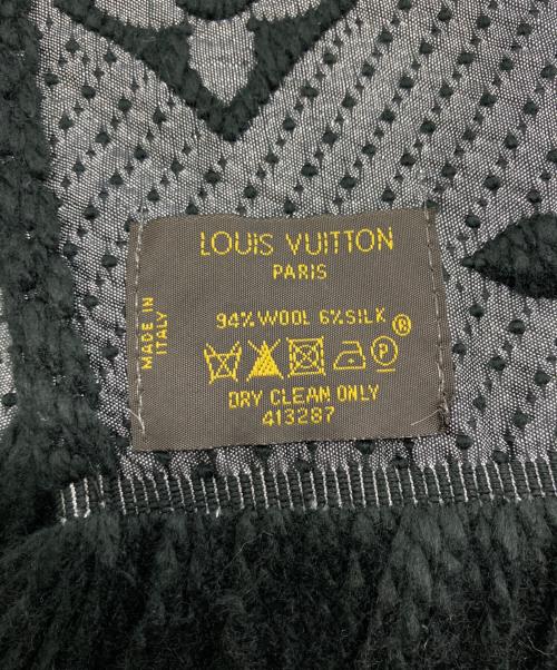 LOUIS VUITTON（ルイ ヴィトン）LOUIS VUITTON (ルイ ヴィトン) エシャルプ・ロゴマニア/	LOUIS VUITTON ブラック・グレーの古着・服飾アイテム