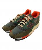 NEW BALANCEニューバランス）の古着「ローカットスニーカー」｜ブラウン×グリーン