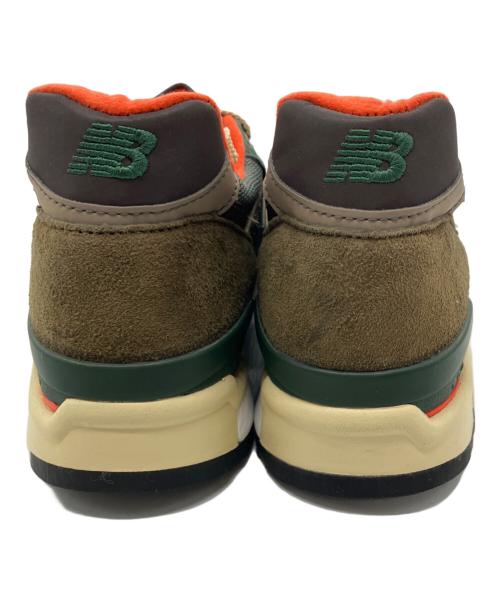 NEW BALANCE（ニューバランス）NEW BALANCE (ニューバランス) ローカットスニーカー ブラウン×グリーン サイズ:US7の古着・服飾アイテム
