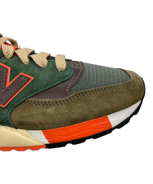 NEW BALANCE（ニューバランス）NEW BALANCE (ニューバランス) ローカットスニーカー ブラウン×グリーン サイズ:US7の古着・服飾アイテム