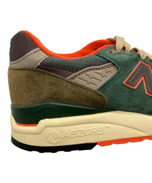 NEW BALANCE（ニューバランス）NEW BALANCE (ニューバランス) ローカットスニーカー ブラウン×グリーン サイズ:US7の古着・服飾アイテム