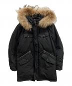 BURBERRY BLACK LABELバーバリーブラックレーベル）の古着「ファー付ダウンジャケット/BURBERRY BLACK LABEL」｜ブラック