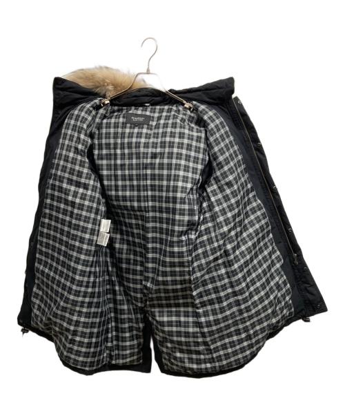 BURBERRY BLACK LABEL（バーバリーブラックレーベル）BURBERRY BLACK LABEL (バーバリーブラックレーベル) ファー付ダウンジャケット/BURBERRY BLACK LABEL ブラック サイズ:XLの古着・服飾アイテム