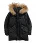 BURBERRY BLACK LABEL（バーバリーブラックレーベル）の古着「ファー付ダウンジャケット/BURBERRY BLACK LABEL」｜ブラック