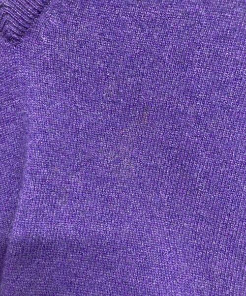BROOKS BROTHERS（ブルックスブラザーズ）BROOKS BROTHERS (ブルックスブラザーズ) Vネックカシミヤニット/BROOKS BROTHERS パープル サイズ:Ｌの古着・服飾アイテム