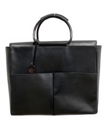 GUCCI（グッチ）の古着「レザーハンドバッグ」｜ブラック