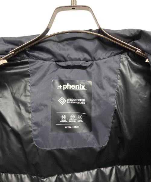 +PHENIX（プラスフェニックス）+PHENIX (プラスフェニックス) WINDSTOPPER L-7ダウンジャケット ブラック サイズ:XLの古着・服飾アイテム